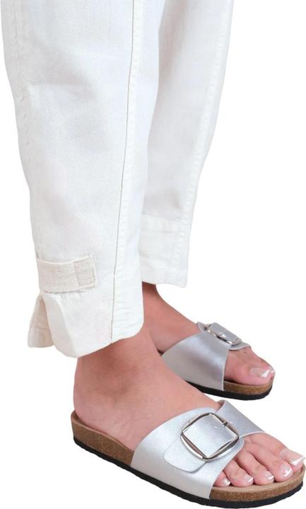 Actual product image Where's That From Womens/Ladies Sequoia Buckle PU Single Strap Sandals (39)