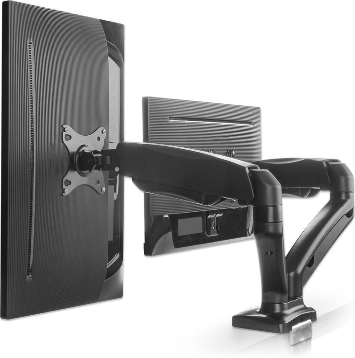 Produktbild Manhattan 2-fach Monitorhalterung Gasdruck Aluminium (Tisch, 32")