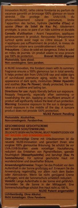 Immagine prodotto Nuxe Fondante (Crema solare viso, SPF 50, 50 ml, 80 g)