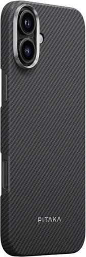 Produktbild Pitaka Magsafe Backcover aus echtem Aramid Black (Apple iPhone 16 Plus)