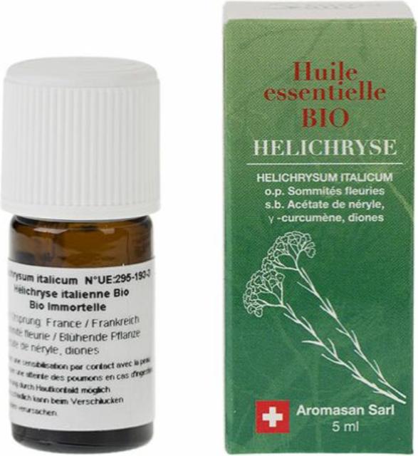 Actual product image AromaSan Immortelle Organic Essential Oil (2ml)