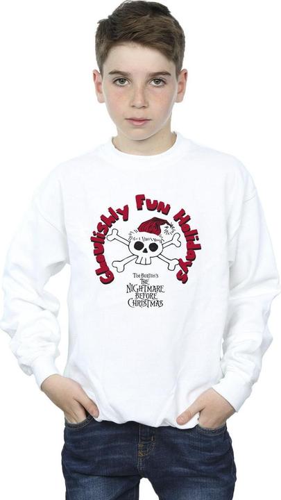 Immagine prodotto Disney The Nightmare Before Christmas Ghouishly Fun Holidays Felpa Ragazzi (140, 146)