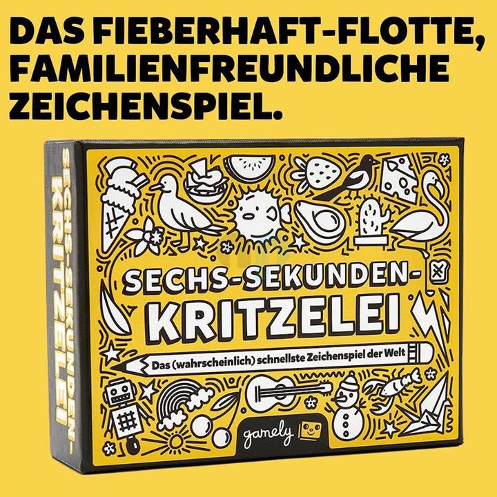 Actual product image Gamely SIX-SECOND SCRITZELEI - The (probably) fastest drawing game in the world (German)