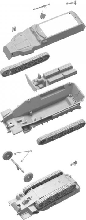 Produktbild 1:72 SD.Kfz.251/1 Ausf. C Fast Assm. Kit
