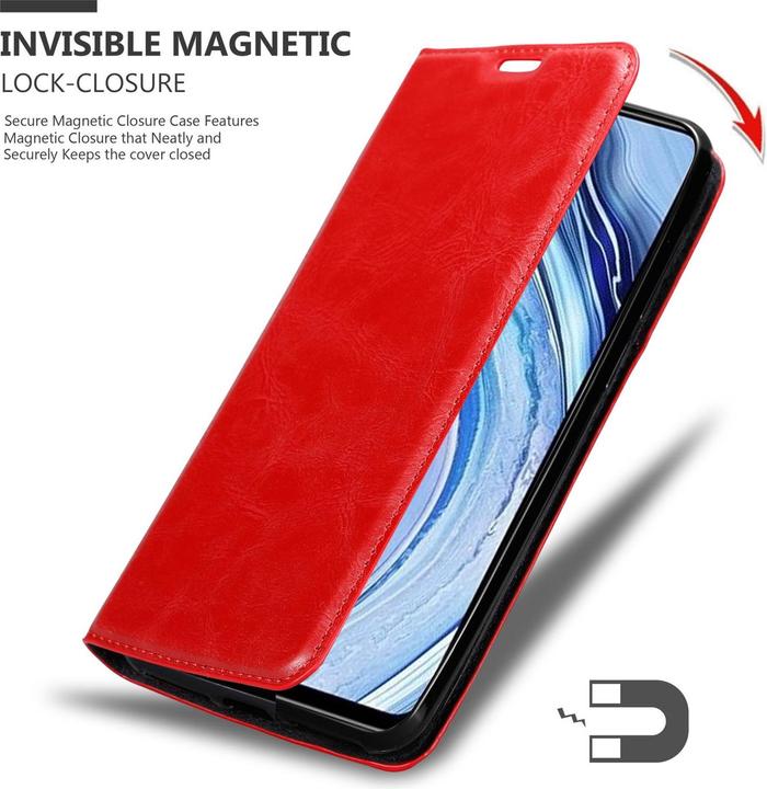 Productafbeelding Cadorabo Boek Onzichtbare Magneethoes (Xiaomi Redmi Note 9 Pro, Xiaomi Redmi Note 9S)