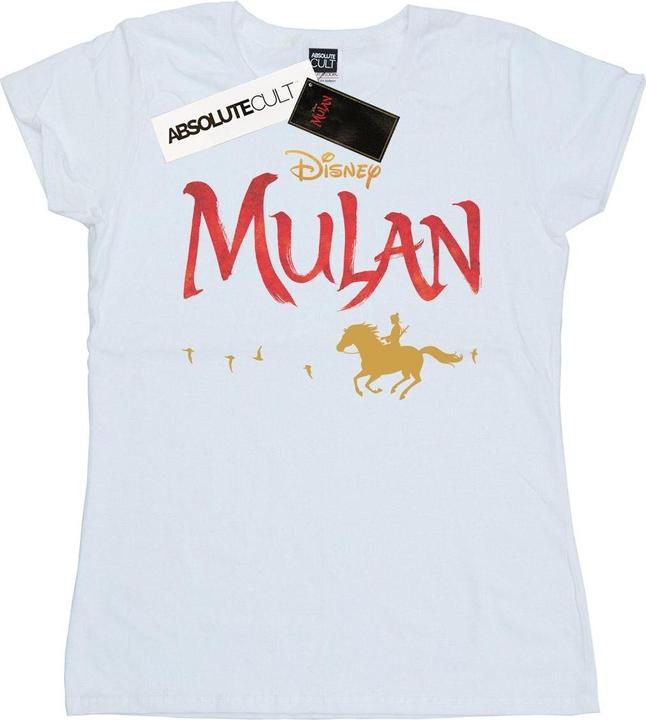 Actual product image Disney Womens/Ladies Mulan Movie Logo Cotton T-Shirt (XXL)