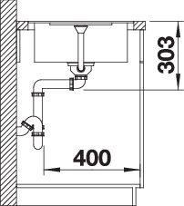 Actual product image Blanco Metra 45 S-F (48 cm, 77 cm)