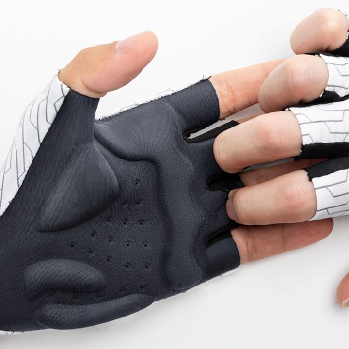 Immagine prodotto Rockbros MTB cycling gloves size: L - white and black (L)