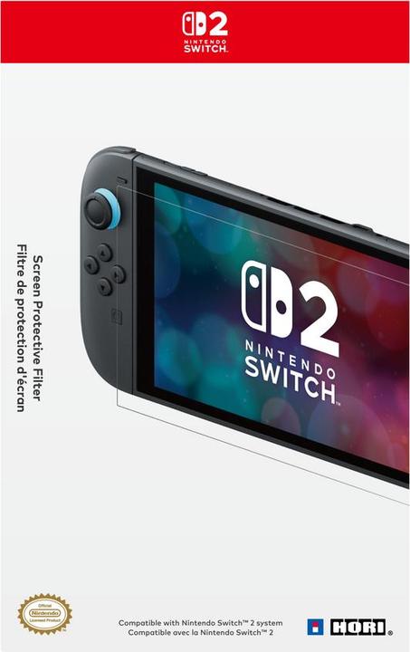 HORI NSW2 Screen Protection Displayschutzfolie offiziell lizenziert (Switch 2)