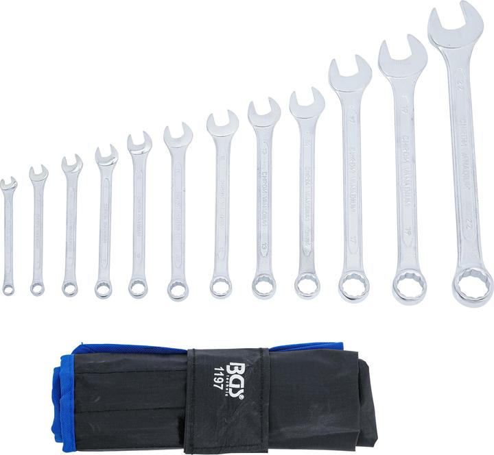 Produktbild BGS Maul-Ringschlüssel-Satz (22 mm, 8 mm, 10  mm, 14 mm, 11 mm, 7 mm, 12 mm, 19 mm, 17 mm, 20 mm, 13 mm, 6 mm, 9 mm)