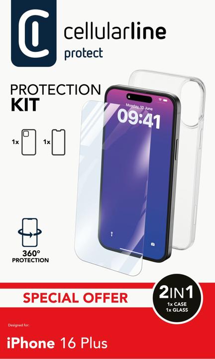 Image du produit Cellularline Kit de protection pour (Apple iPhone 16 Plus)