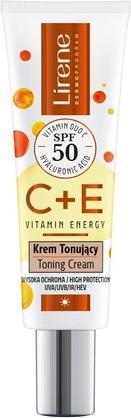 Produktbild Lirene E Vitamin Energy Tinted Cream Spf50 30ml - Hoher Schutz und getöntes Finish (Sonnencreme, SPF 50, 30 ml)