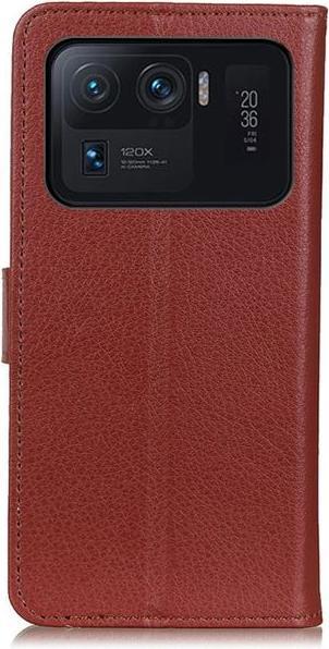Actual product image MU Classic Litchi Leather Bookcover Series (Xiaomi Mi 11 Ultra)