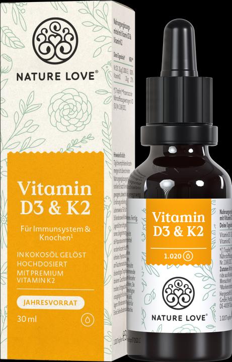 Produktbild Nature Love Vitamin D3 & K2