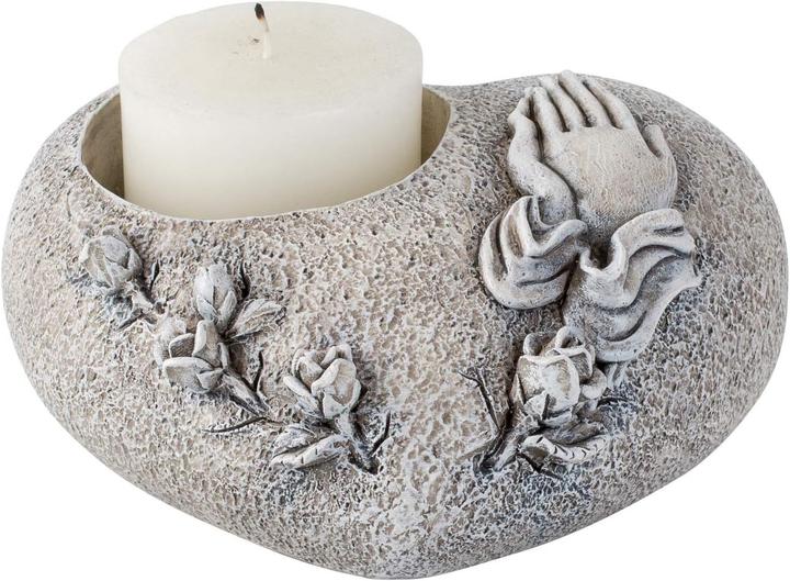 Produktbild Novaliv Grabschmuck I Grabengel Grabdeko Grabherz grabdekoration Engel für Friedhof grablaterne