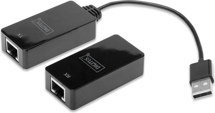 Immagine prodotto Digitus USB Extender per cavo CAT5e CAT6 UTP fino a 45m (USB, RJ45 (1x))