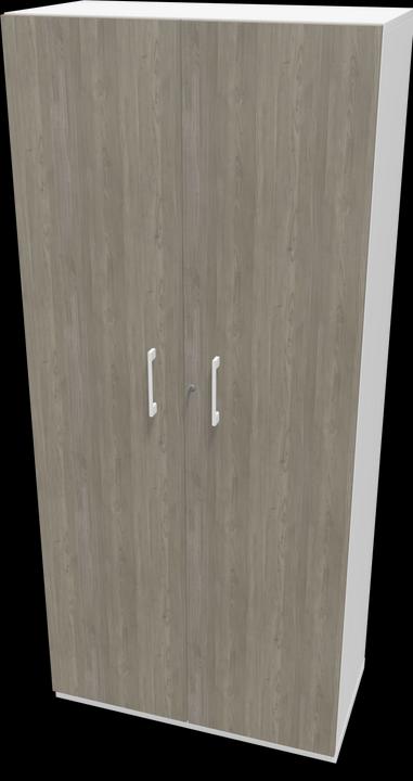 Décor bois gris avec structure, Blanc