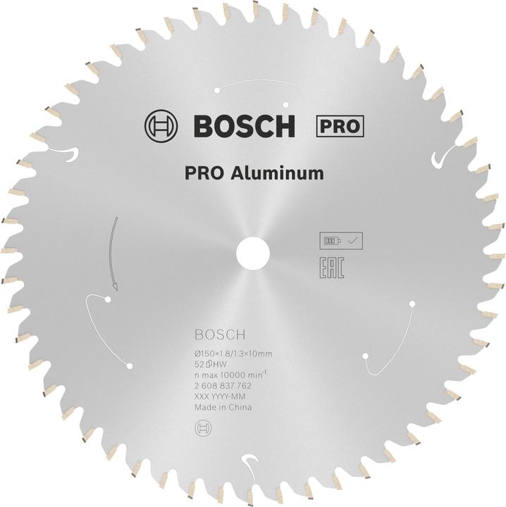 Image du produit Bosch Professional Zubehör Lame de scie circulaire PRO Aluminium cordless, 150 x 1,8 x 10 mm