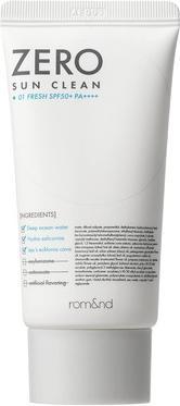Rom&Nd Zero Sun Clean SPF50+ PA++++ Daily Sunscreen 01 Fresh 50ml (Sonnencreme Gesicht, 50 ml, 47.91 g)