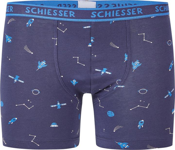 Actual product image Schiesser 9 Pack Kids Boys 95/5 Organic Cotton Shorts / Pants (128, pack of 9)