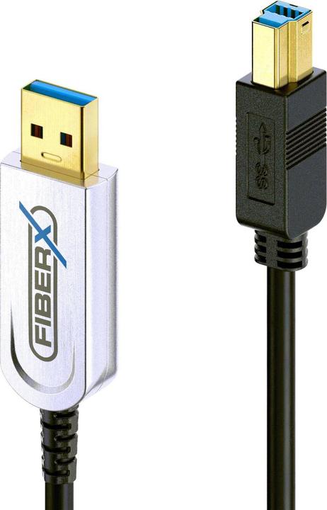 Produktbild Purelink FiberX Serie - USB 3.1 Glasfaser Kabel - USB-A USB-B - 40m (40 m, USB 3.1)