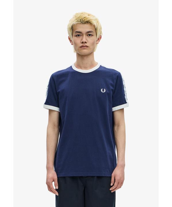 Immagine prodotto Fred Perry T-shirt con finiture a contrasto e strisce (XL)