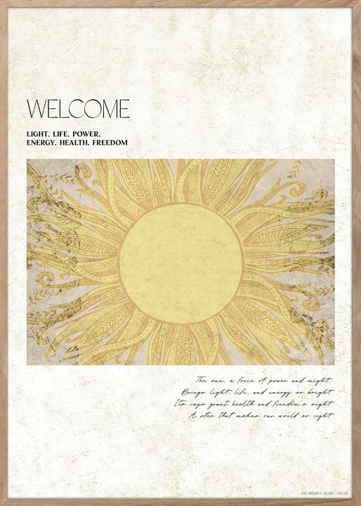 Produktbild ChiCura Welcome Sun Poster (21 x 29.7 cm)