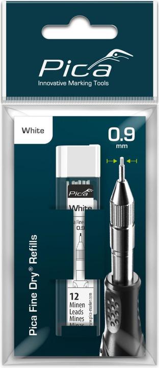 Actual product image Pica Fine-Dry refill set white - SB (Refill, White, 0.90 mm)