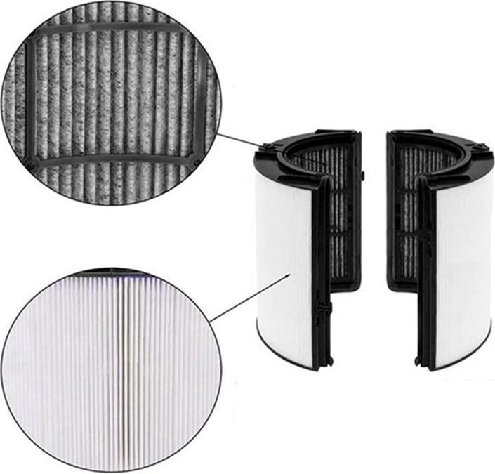 Image du produit Hermex Charbon actif & filtre à air HEPA pour l'aérotherme Dyson Pure Hot+Cool HP04 (1 x)