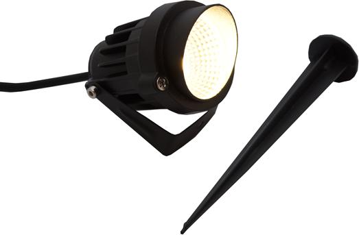 Image du produit Lumina Swiss Spot de jardin LED 6W 2700K noir avec 5m de câble (500 lm, IP65)