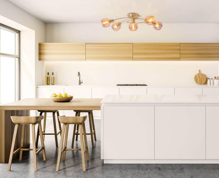 Actual product image Näve 5 spot ceiling light Libby brass (E14)