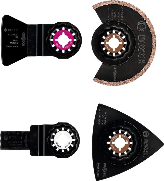 Actual product image Bosch Professional Zubehör Starlock tile set for multifunction tools, 4-piece, incl. accessories