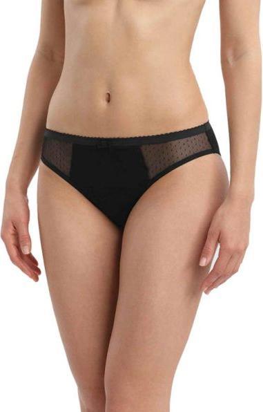 DIM Slip Lace Stark schwarz mit Meshdetail