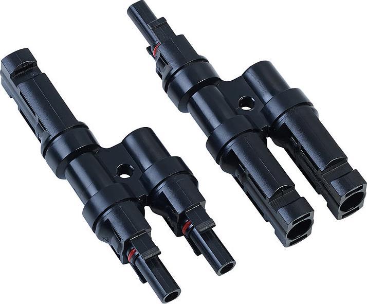 Produktbild Revolt 2er-Set Y-Stecker-Adapter für Solarkabel mit Buchsen, IP67 (Solarkabel)