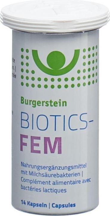 Produktbild Burgerstein Biotics Fem (14 Stück, Kapseln, 24 g)