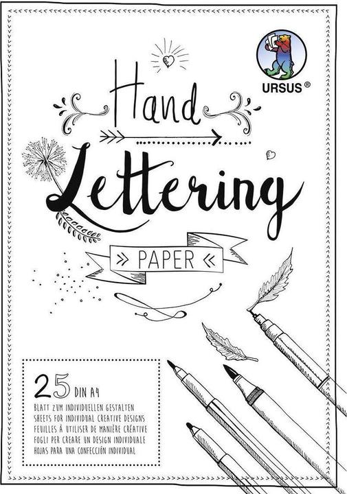 Ursus Handlettering (A4, Blanko)