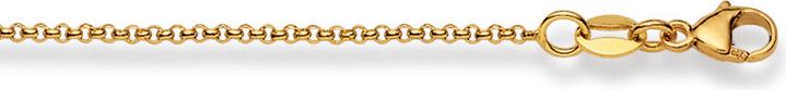 Immagine prodotto Natsumi Schmuck Collana in oro giallo 18K/750 piselli 1,5 mm 50 cm (Oro giallo 750/18 K Oro giallo, 50 cm)