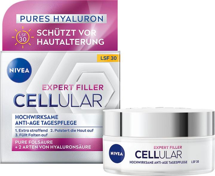 Image du produit NIVEA Cellulaire Expert Filler Soin de Jour Anti-Âge SPF 30 (50 ml, Crème de jour, SPF 30)