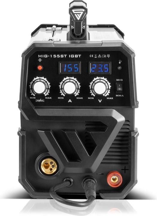 Produktbild Stahlwerk Schutzgas Schweissgerät MIG 155 ST IGBT mit 155 Ampere mit MMA E-Hand
