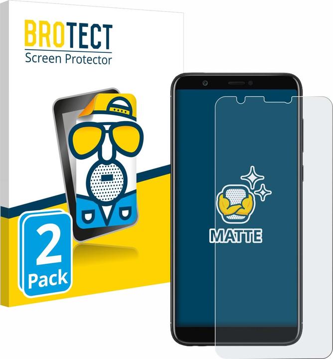 Actual product image BROTECT Anti-glare screen protector matt (2 Piece, Huawei P Smart (2018))