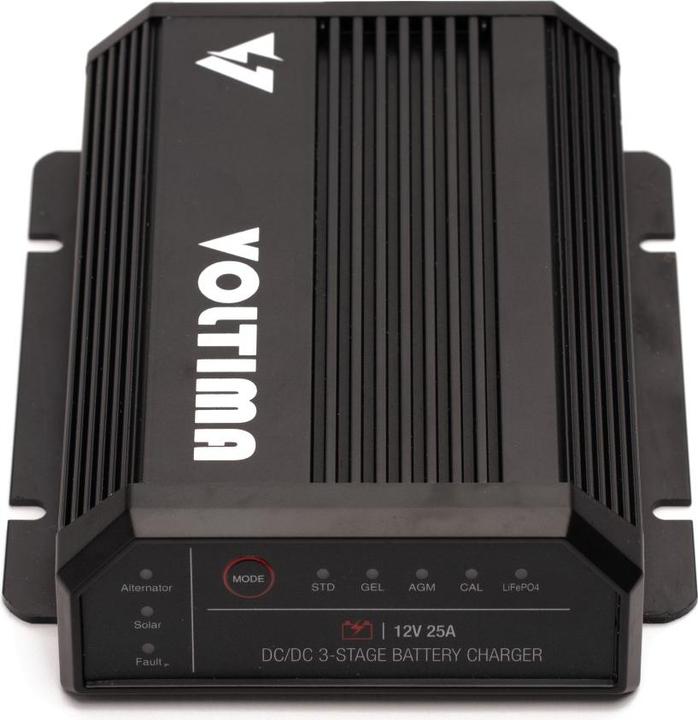 Actual product image Voltima VBS25 Charge Booster with integrated Solar Charge Controller 25A