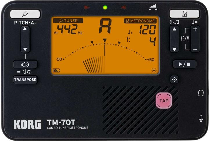 Actual product image Korg Tuner TM-70 Set Black, Features