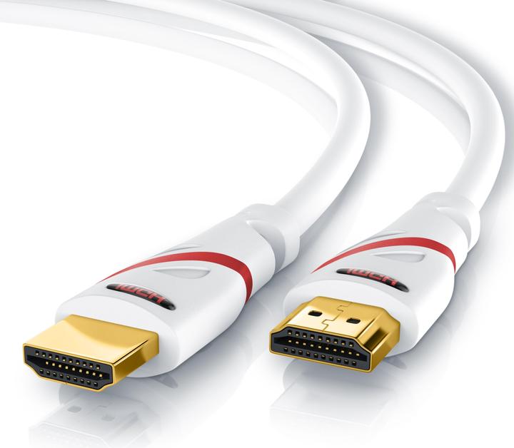 Actual product image CSL HDMI cable 2.0b - 4k Ultra HD 2160p - 3D Ready - High Speed - 3 x shielded - HDMI 2.0b 2.0a 2.0 (7.50 m, HDMI)