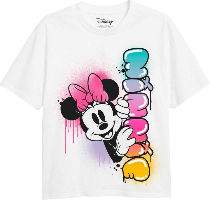 Produktbild Disney Mädchen Minnie Mouse Regenbogen Fade TShirt (128)