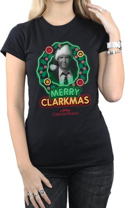 Immagine prodotto National Lampoon´s Vacation Maglietta in cotone Greyscale Clarkmas Donna/Ladies (M)
