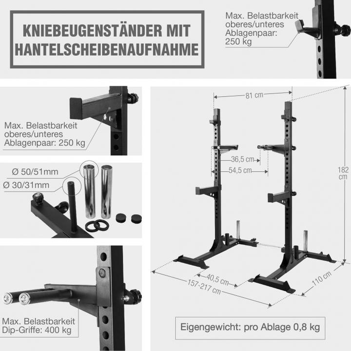Image du produit Gorilla Sports Support de squat avec réception