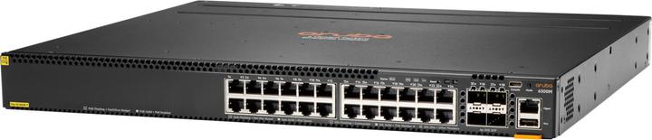 Produktbild HPE E Aruba Switch, 24 Port PoE and 4 Port SFP56, Layer 3, Stackable, 1U, One Touch (24 Ports)