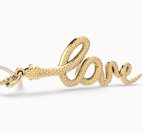 Produktbild MTM Love Snake Necklace (Messing, 18k Gold)
