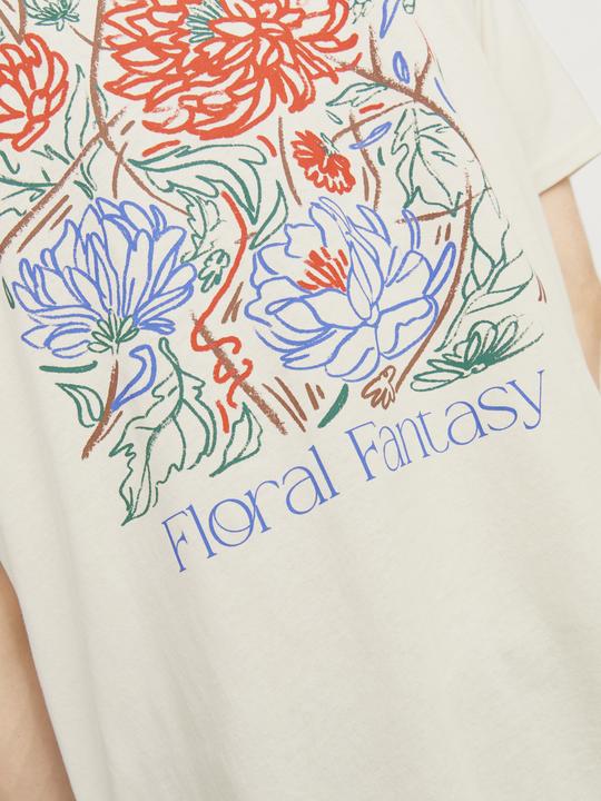 Actual product image Jack & Jones Jorfloral Tee Ss Crew Neck Ft Styd Pls (XXL)
