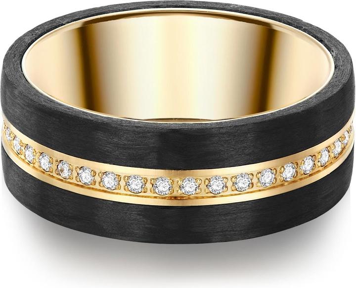 Trilani Damen Edelstahl Zirkonia gelbgold - 7322